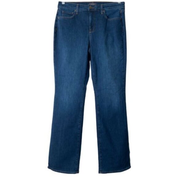 NYDJ Barbara Bootcut Blue Denim Lift Tuck High Rise Jeans - Picture 1 of 10